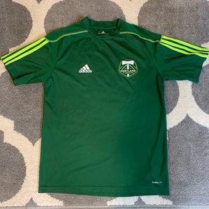 🔴 Adidas Portland Timbers Soccer Jersey Green